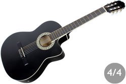 Harley Benton CG200 CE BK gitara elektroklasyczna 4/4